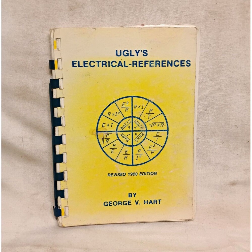 Ugly's Electrical References Revised 1990 Ring/Wire Bound Textbook Hart